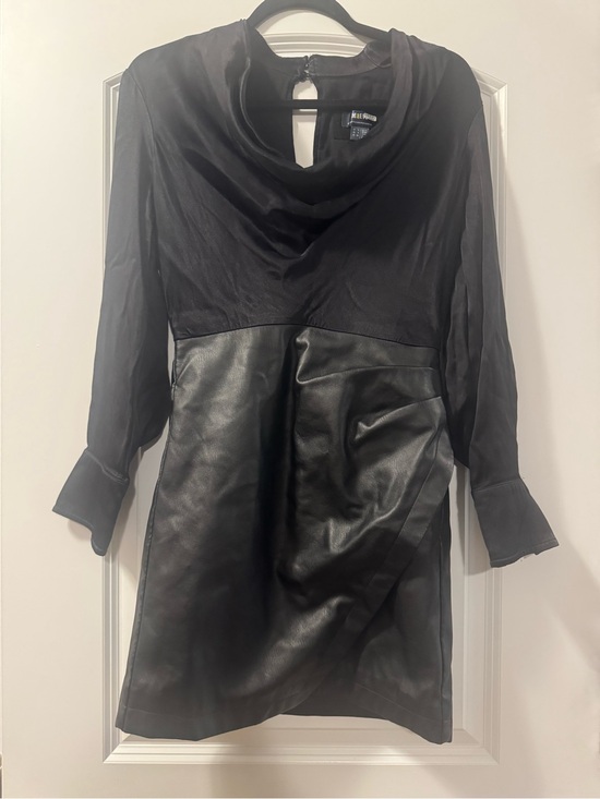 Maeve Dresses & Skirts - MAEVE BY ANTHROPOLOGIE FAUX LEATHER SKIRT DRESS SIZE 2